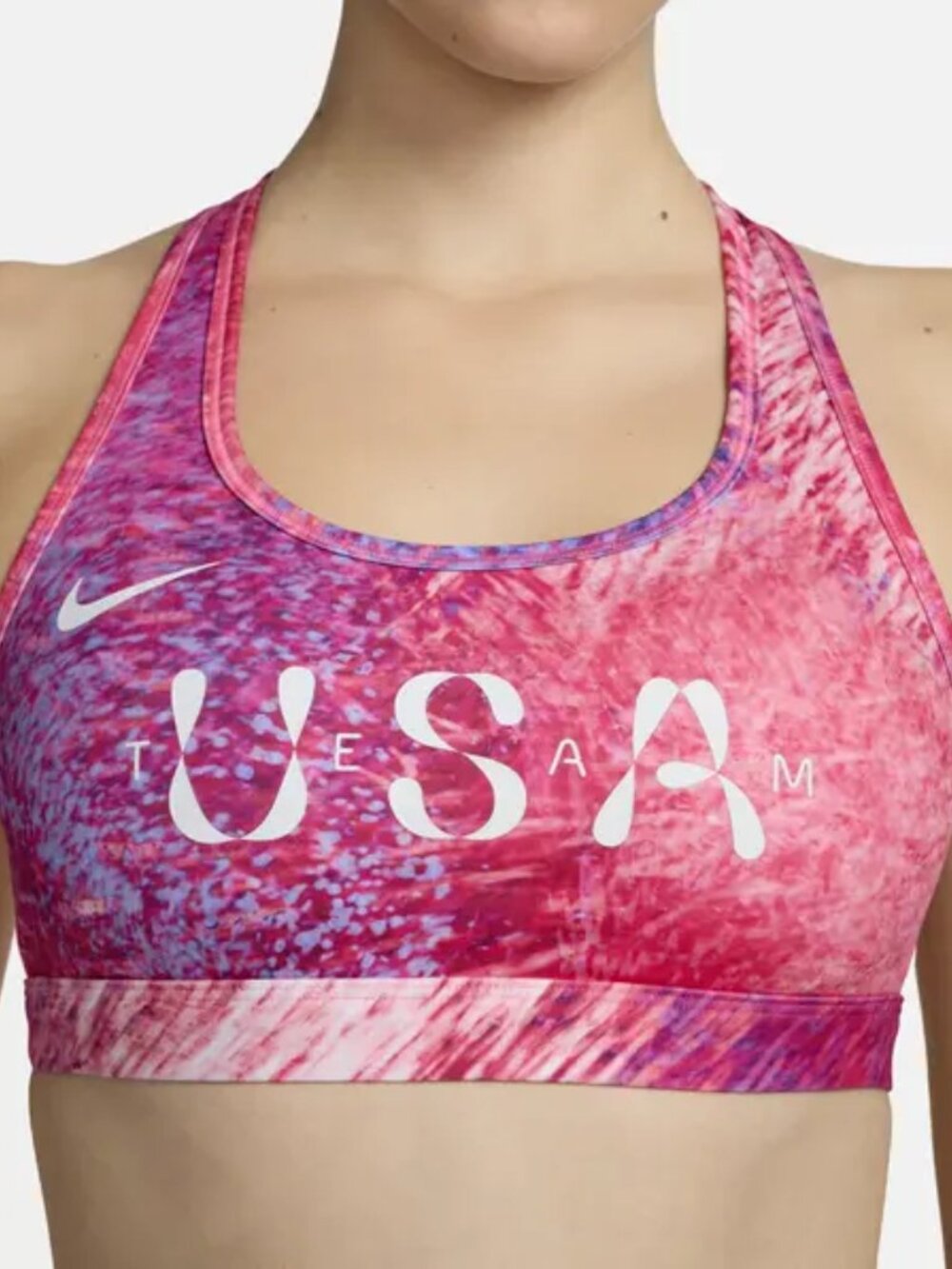 LIKE NEW Nike Team USA Swoosh Dri-Fit Padded Sports Bra - Large